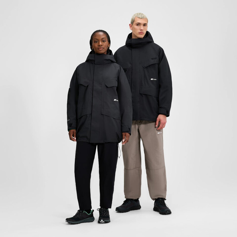 unisex vulcanismo parka - nero berghaus