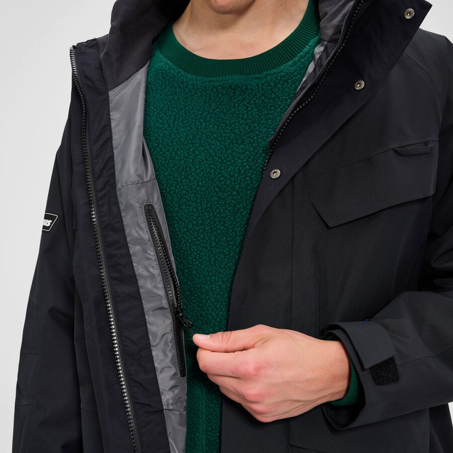 unisex vulcanismo parka - nero berghaus
