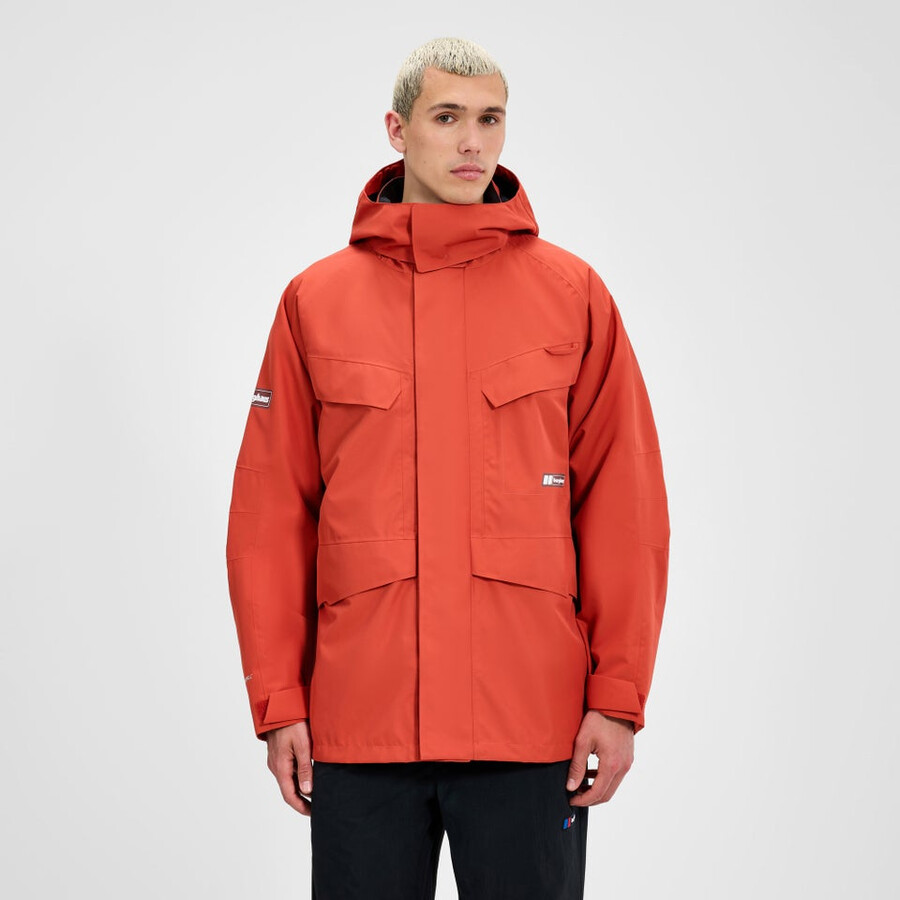 unisex vulcanismo parka - arancio berghaus