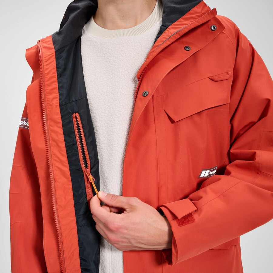 unisex vulcanismo parka - arancio berghaus