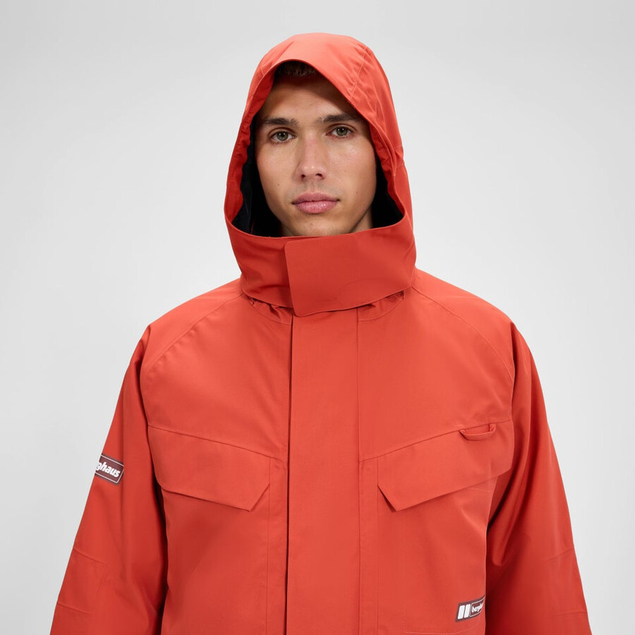 unisex vulcanismo parka - arancio berghaus