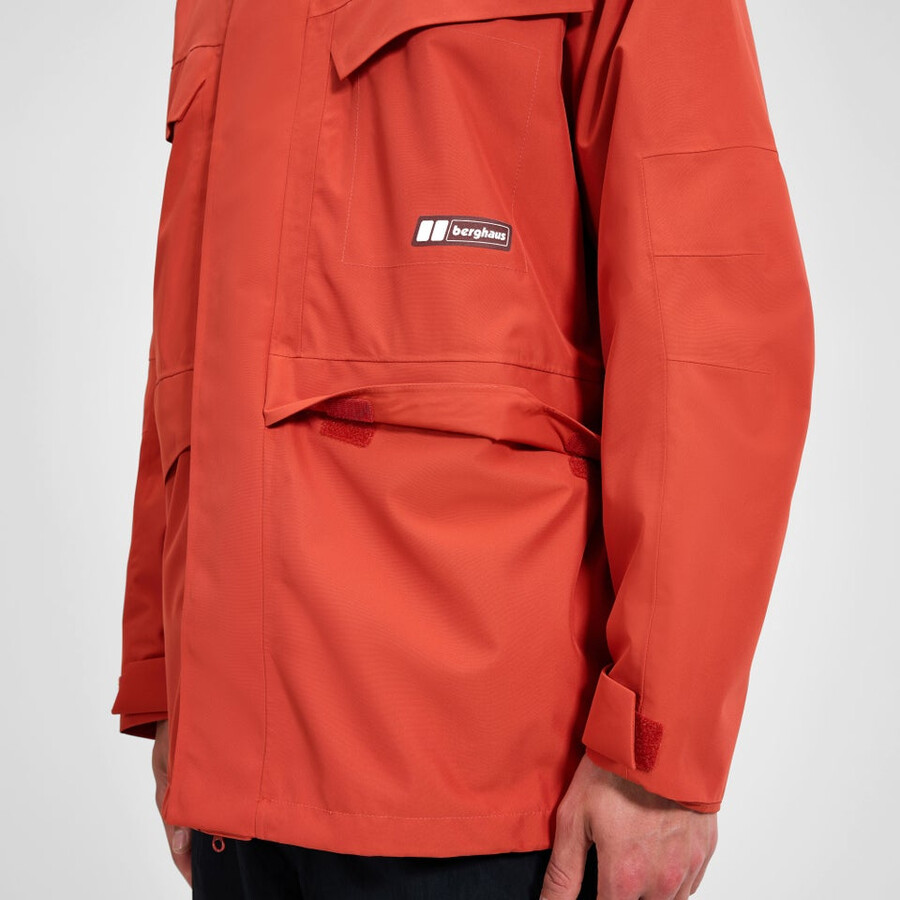 unisex vulcanismo parka - arancio berghaus