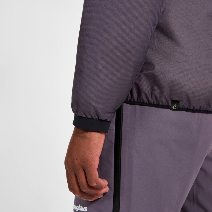 donne mtn spigolo sintetico felpa con cappuccio - viola berghaus