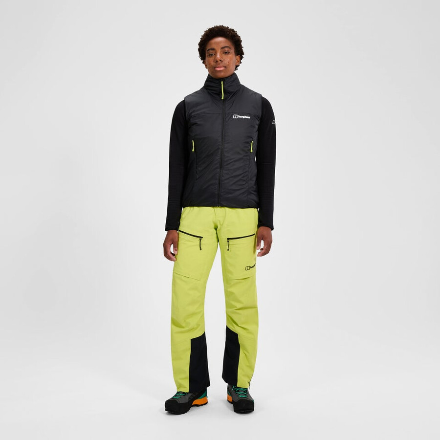 donne mtn spigolo sintetico gilet - nero berghaus