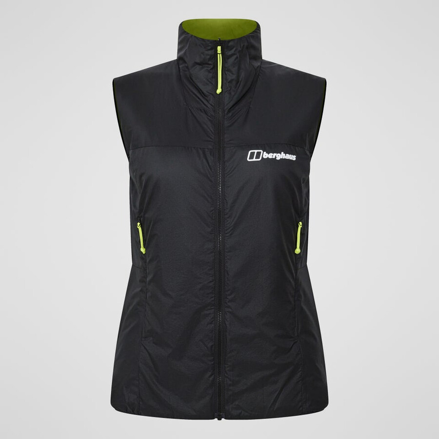 donne mtn spigolo sintetico gilet - nero berghaus