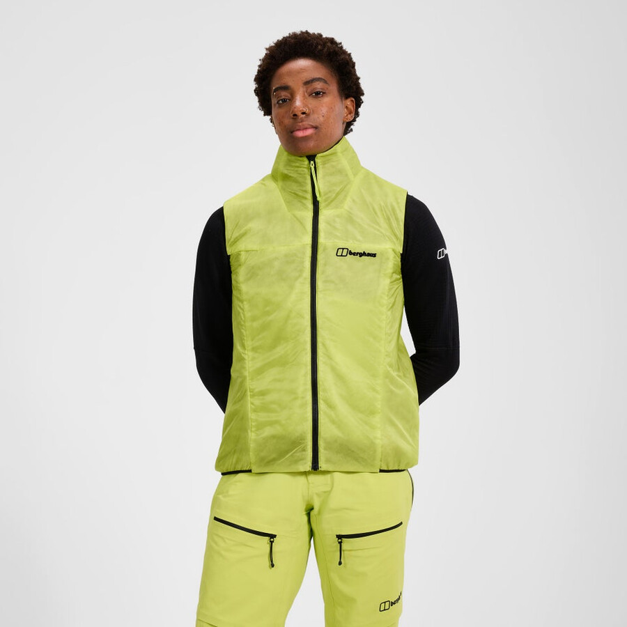 donne mtn spigolo sintetico gilet - nero berghaus