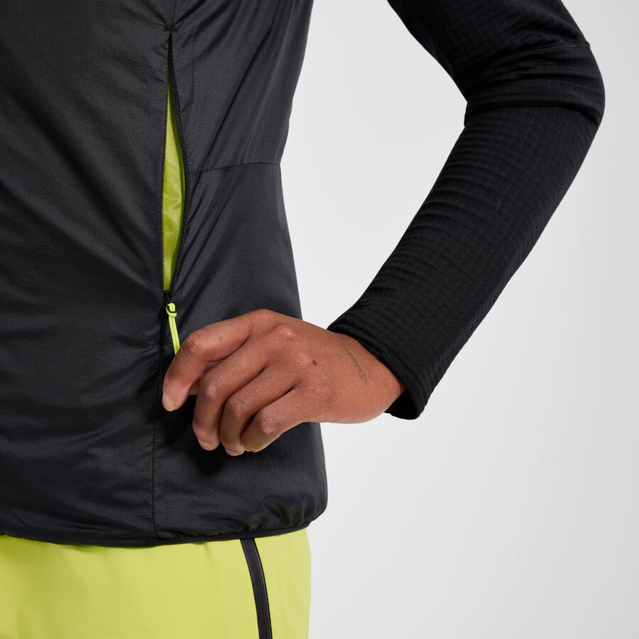 donne mtn spigolo sintetico gilet - nero berghaus