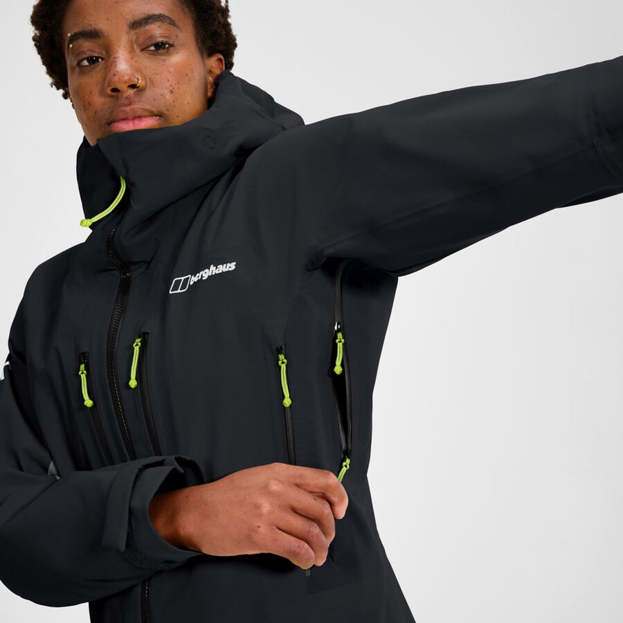 donna di estrema avanguardia gore-tex giacca - nero berghaus