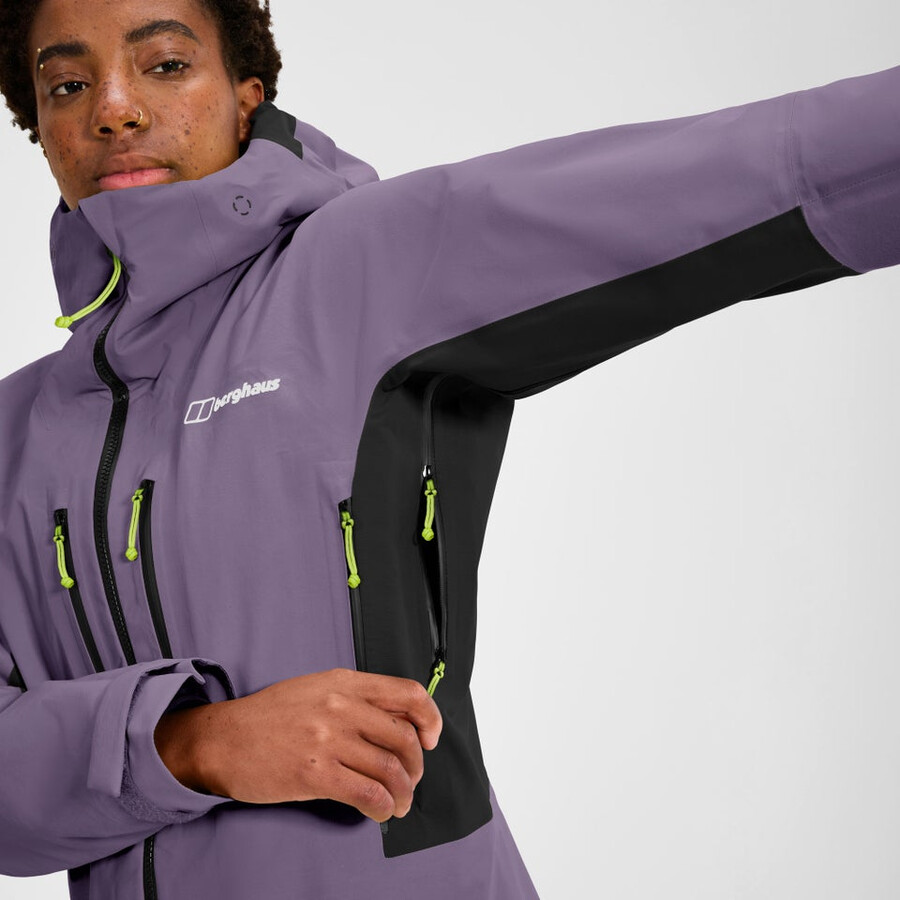 donna di estrema avanguardia gore-tex giacca - viola berghaus