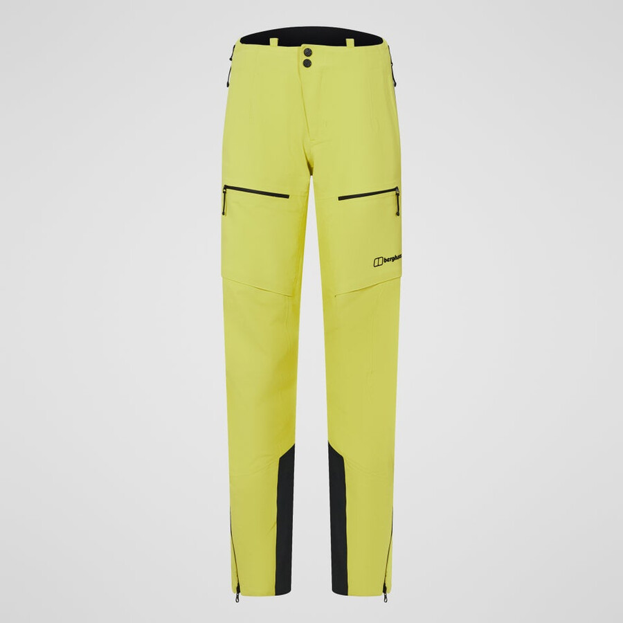 donna di estrema avanguardia gore-tex pantaloni - giallo berghaus