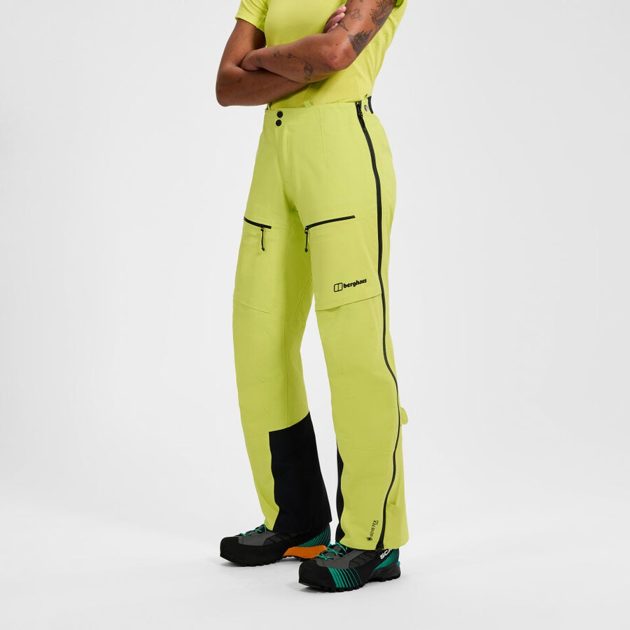 donna di estrema avanguardia gore-tex pantaloni - giallo berghaus